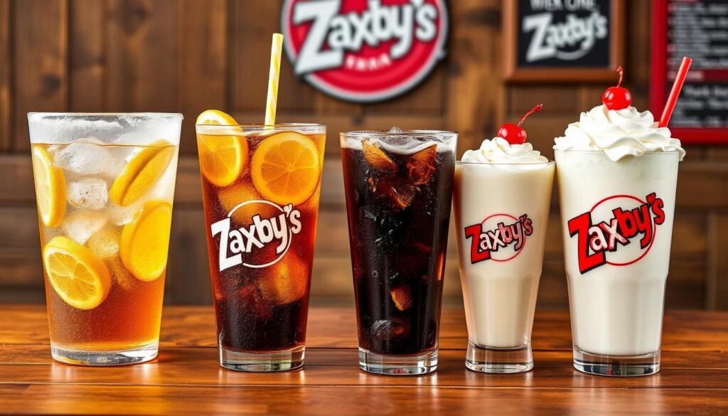 Zaxby's beverage menu