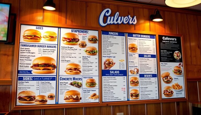 culvers rhineander menu