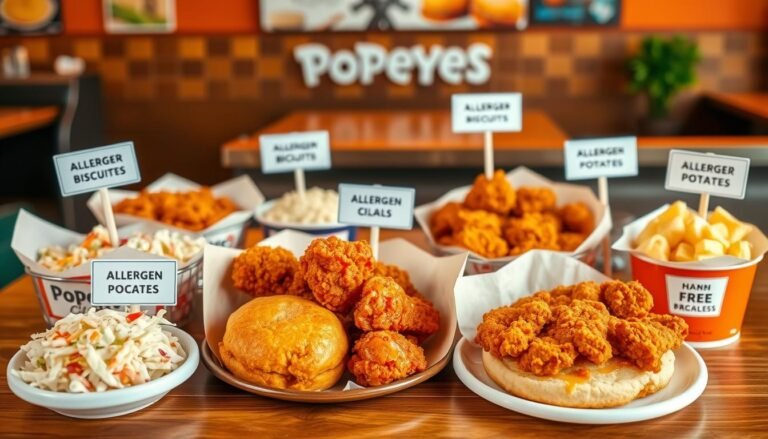 popeyes allergen menu